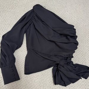 Like new Amanda Uprichard black one shoulder top